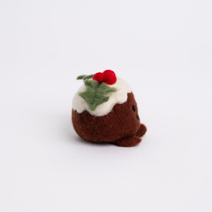 Christmas Pudding Needle Felting Kit - Wool Couture