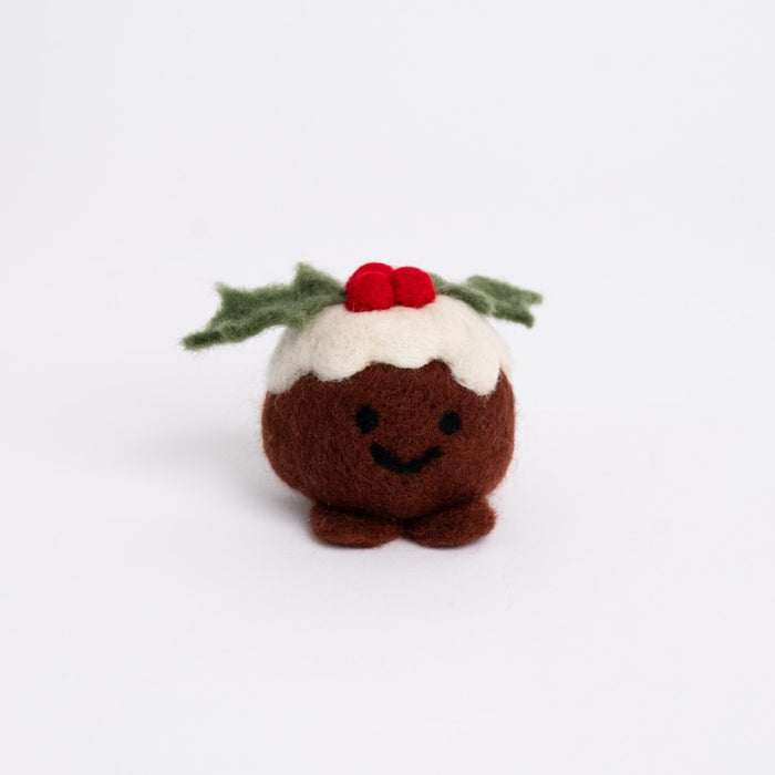 Christmas Pudding Needle Felting Kit - Wool Couture