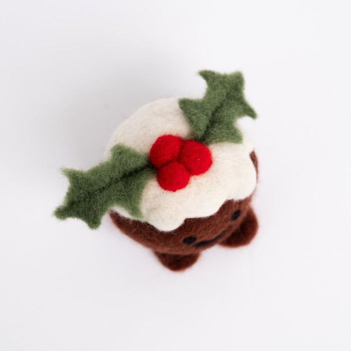 Christmas Pudding Needle Felting Kit - Wool Couture