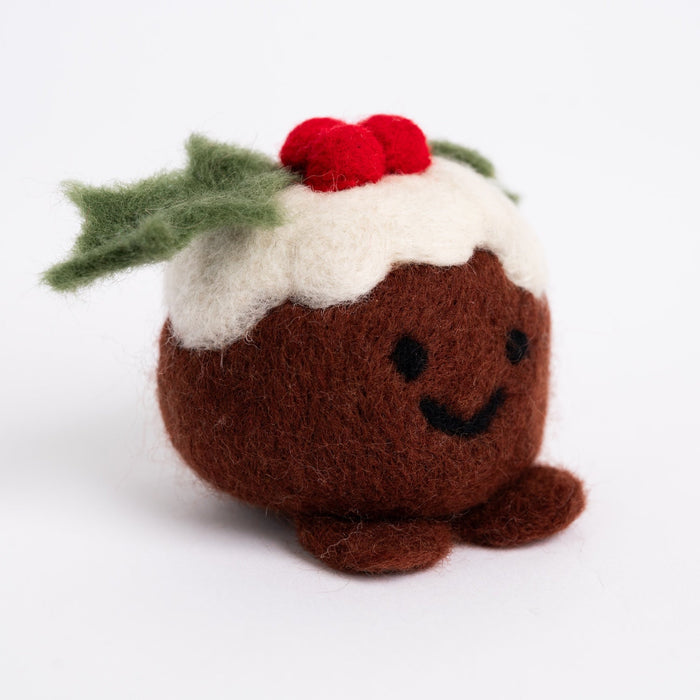 Christmas Pudding Needle Felting Kit - Wool Couture