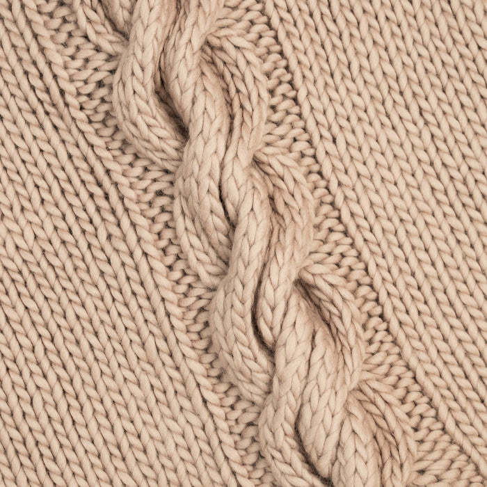 Chunky Cable Poncho Knitting Kit - Wool Couture
