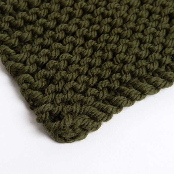 Chunky Check Blanket Knitting Kit - Wool Couture