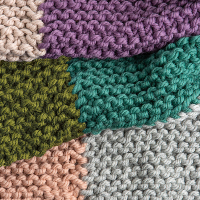 Chunky Check Blanket Knitting Kit - Wool Couture