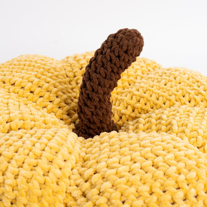 Chunky Pumpkin Cushion Crochet Kit - Wool Couture
