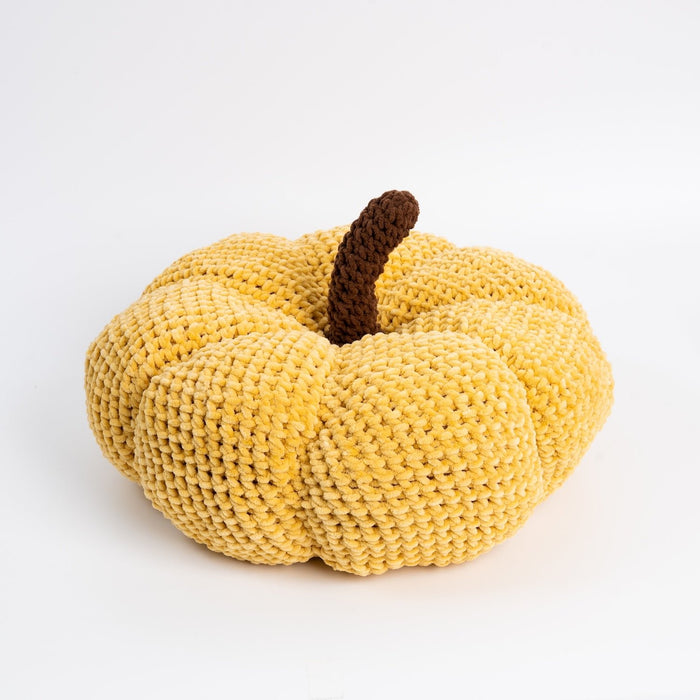 Chunky Pumpkin Cushion Crochet Kit - Wool Couture