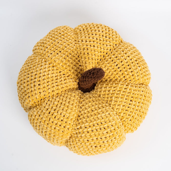 Chunky Pumpkin Cushion Crochet Kit - Wool Couture