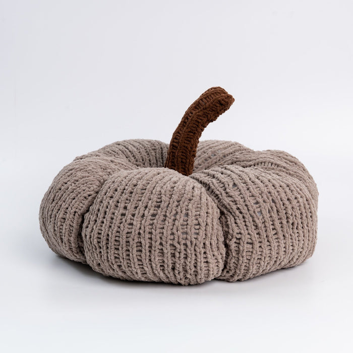 Chunky Pumpkin Cushion Knitting Kit - Wool Couture
