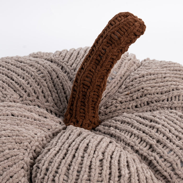 Chunky Pumpkin Cushion Knitting Kit - Wool Couture