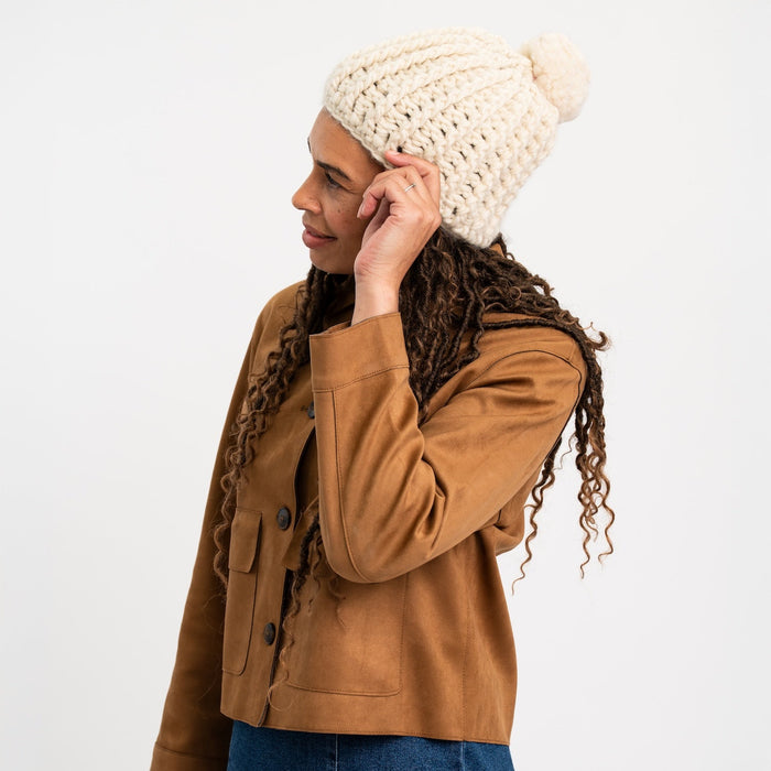 Chunky Winter Hat Crochet Kit - Wool Couture
