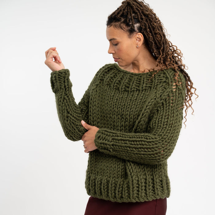 Claire Jumper Knitting Kit - Wool Couture