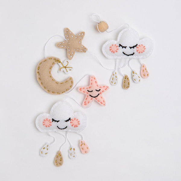 Cloud Garland Felt Craft Kit - Wool Couture