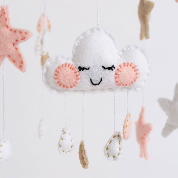 Cloud Mobile Felt Craft Kit - Wool Couture
