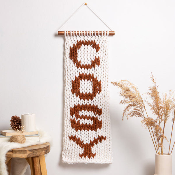 Cosy Wallhanging Knitting Kit - Wool Couture