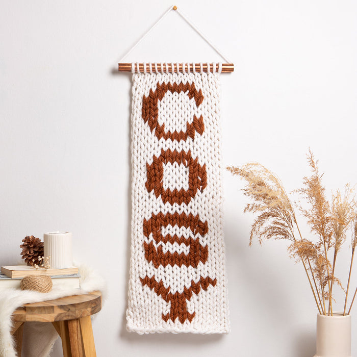 Cosy Wallhanging Knitting Kit - Wool Couture