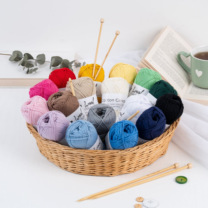 Cotton Candy DK Cotton Yarn – 50g Ball - Wool Couture