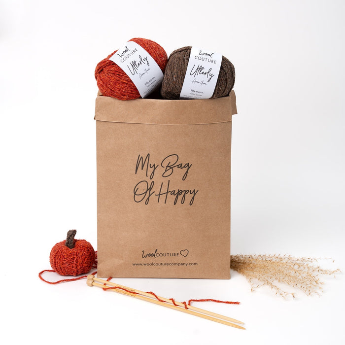 Crafting the Wheel of the Year Book - Pumpkin Knitting Kit - Wool Couture
