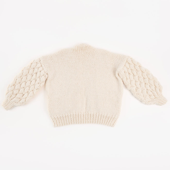 Easy Bubble Stitch Cardigan Knitting Kit - Wool Couture