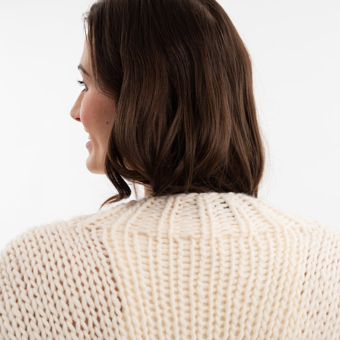 Easy Bubble Stitch Cardigan Knitting Kit - Wool Couture