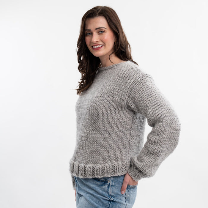 Easy Chunky Jumper Knitting Kit - Wool Couture