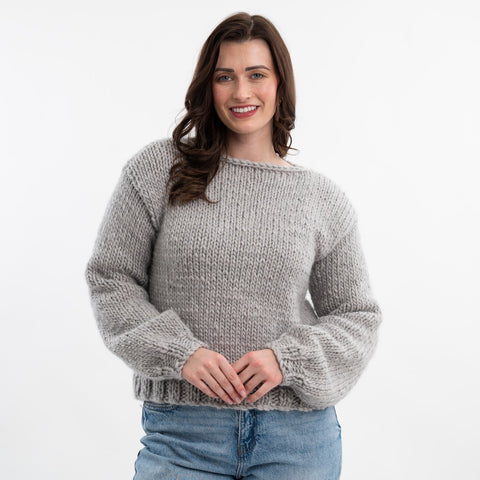 Easy Chunky Jumper Knitting Kit - Wool Couture