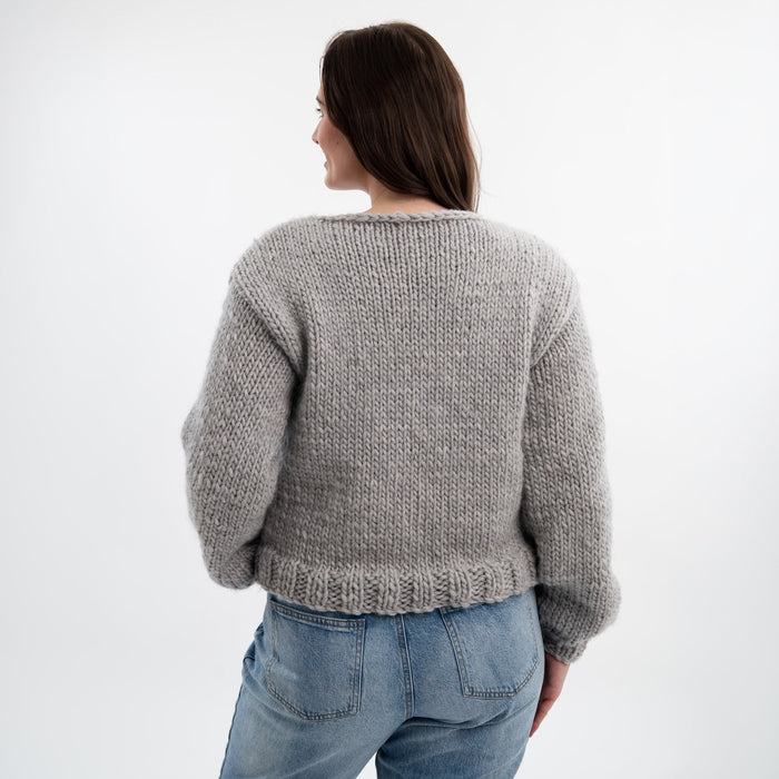 Easy Chunky Jumper Knitting Kit - Wool Couture
