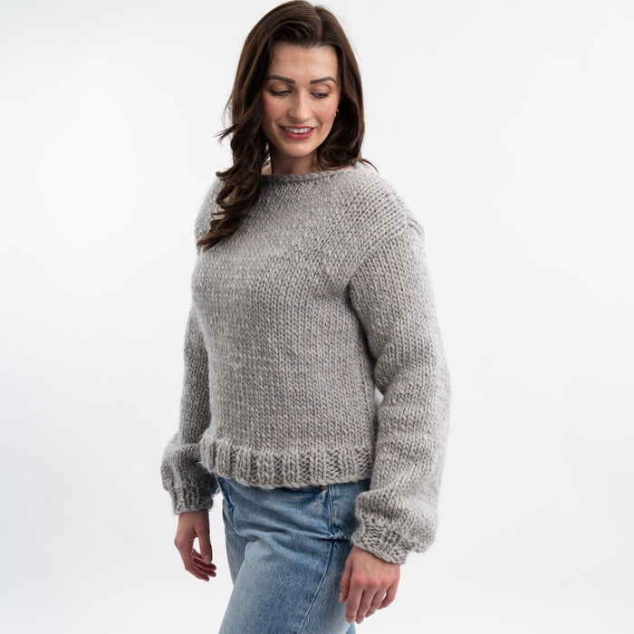 Easy Chunky Jumper Knitting Kit - Wool Couture
