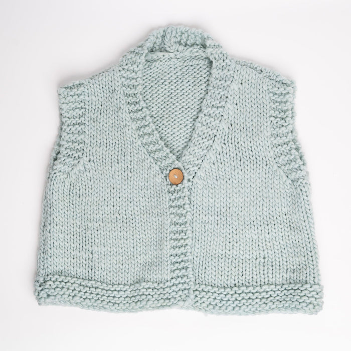 Easy Chunky Waistcoat Knitting Kit - Wool Couture