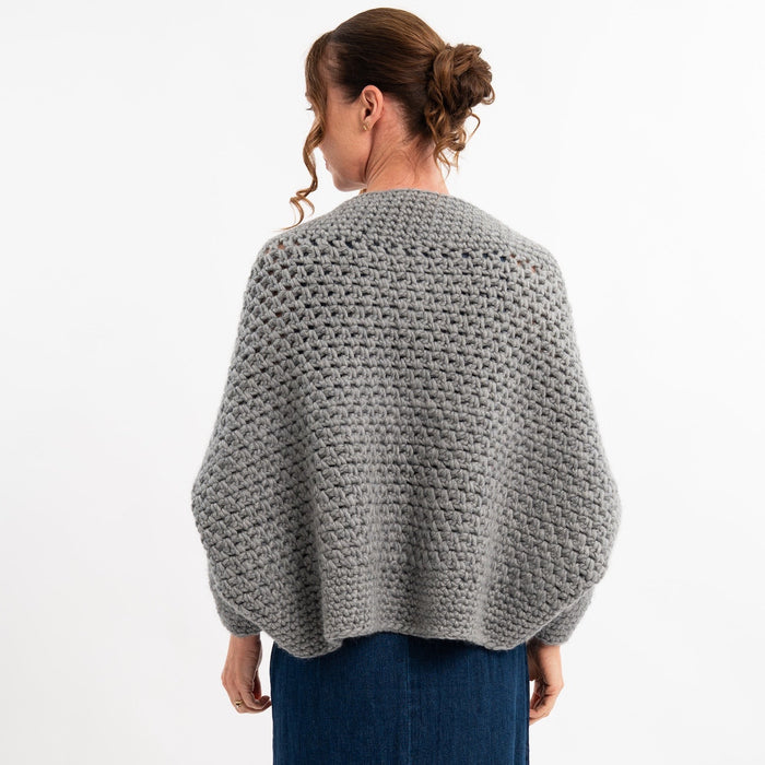 Easy Cocoon Shrug Crochet Kit | FREE Workshop with Claire - Wool Couture