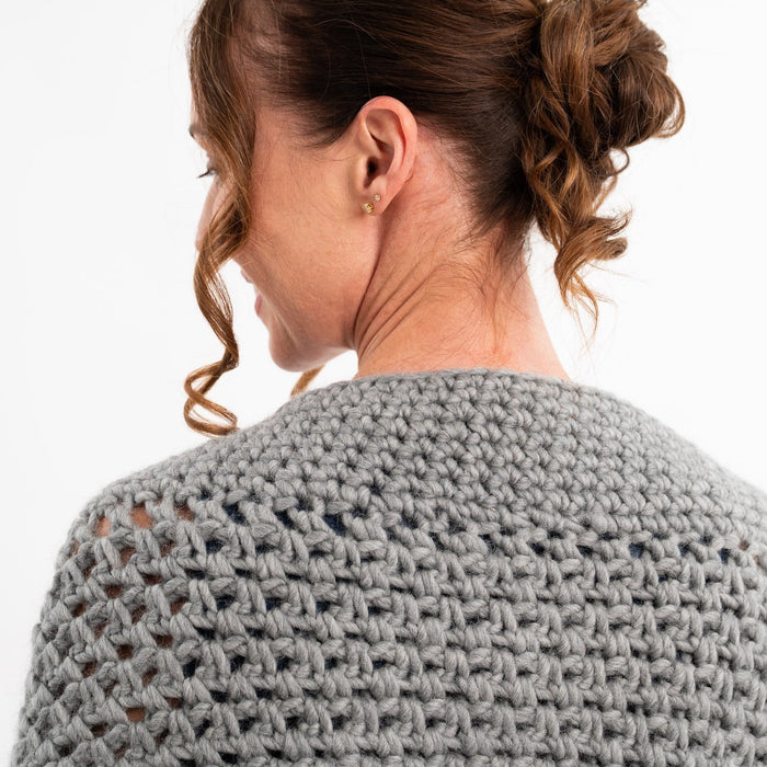 Easy Cocoon Shrug Crochet Kit | FREE Workshop with Claire - Wool Couture