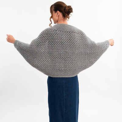 Easy Cocoon Shrug Crochet Kit | FREE Workshop with Claire - Wool Couture