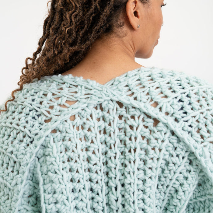 Easy Peasy Chunky Cardigan Crochet Kit - Wool Couture