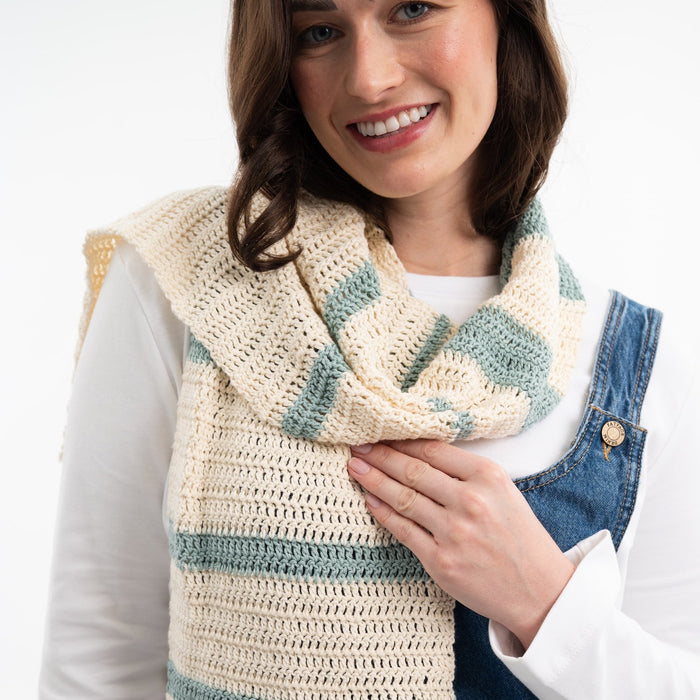 Easy Peasy Scarf Crochet Kit - Wool Couture