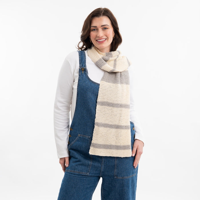 Easy Peasy Scarf Knitting Kit - Wool Couture