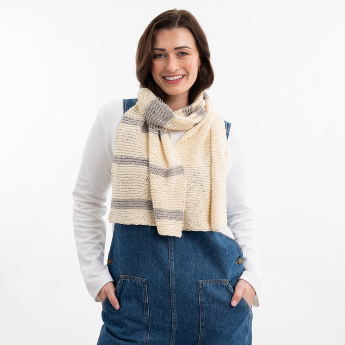 Easy Peasy Scarf Knitting Kit - Wool Couture