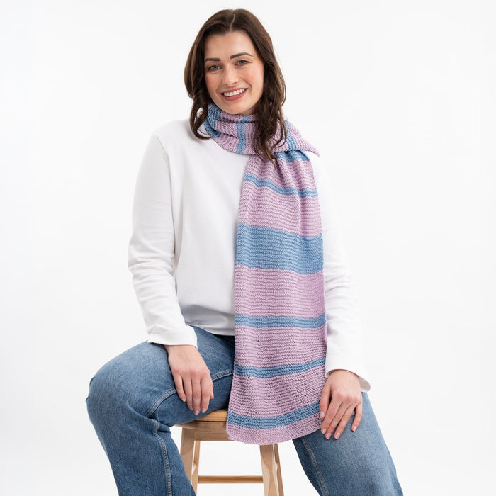 Easy Peasy Scarf Knitting Kit - Colour Pop - Wool Couture
