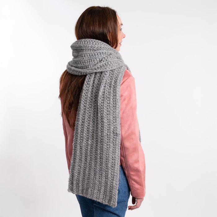 Easy Ribbed Scarf Crochet Kit - Wool Couture