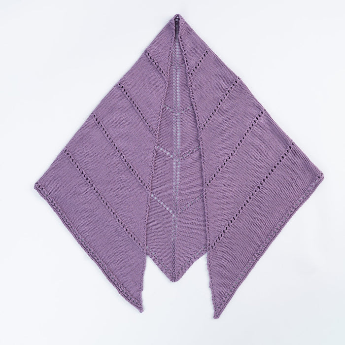 Easy Striped Shawl Knitting Kit - Wool Couture