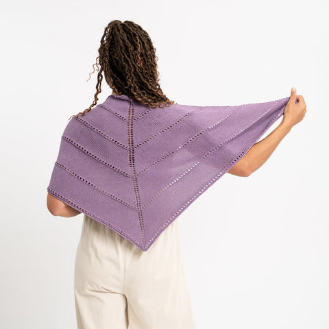 Easy Striped Shawl Knitting Kit - Wool Couture