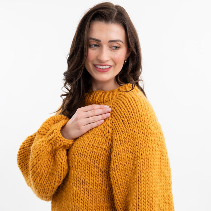 Easy Top Down Jumper Knitting Kit - Wool Couture
