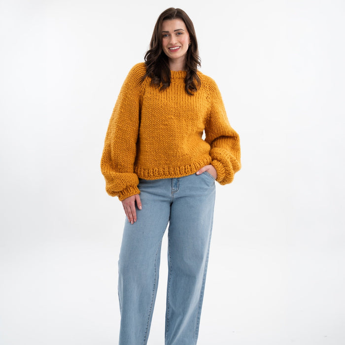 Easy Top Down Jumper Knitting Kit - Wool Couture