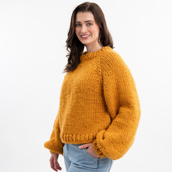 Easy Top Down Jumper Knitting Kit - Wool Couture