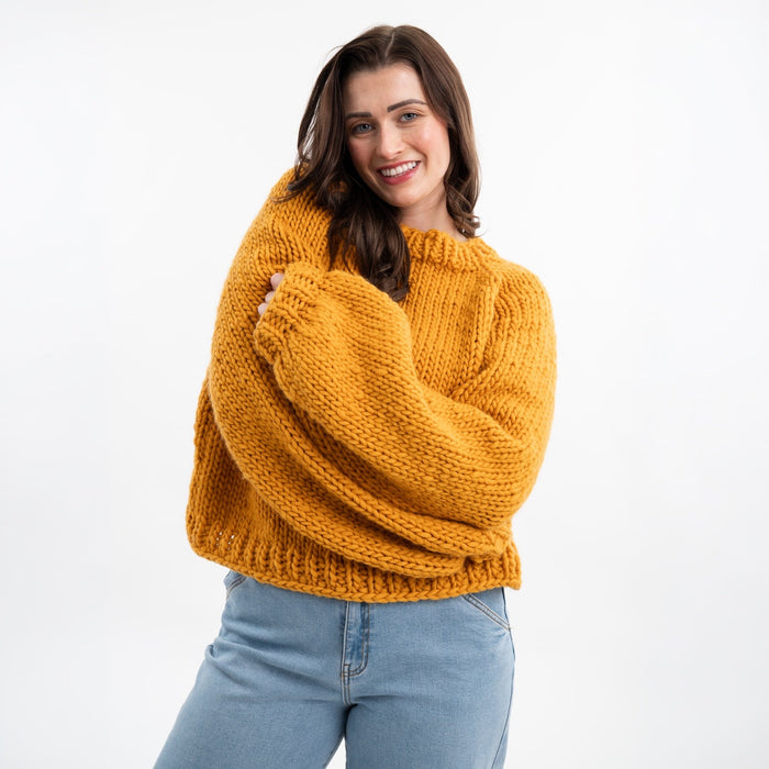 Easy Top Down Jumper Knitting Kit - Wool Couture