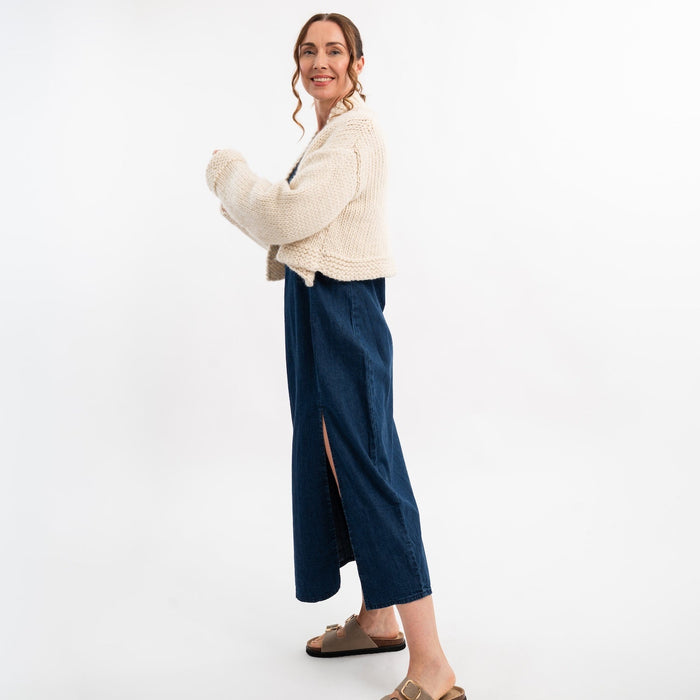 Ella Chunky Cropped Cardigan Knitting Kit - Wool Couture