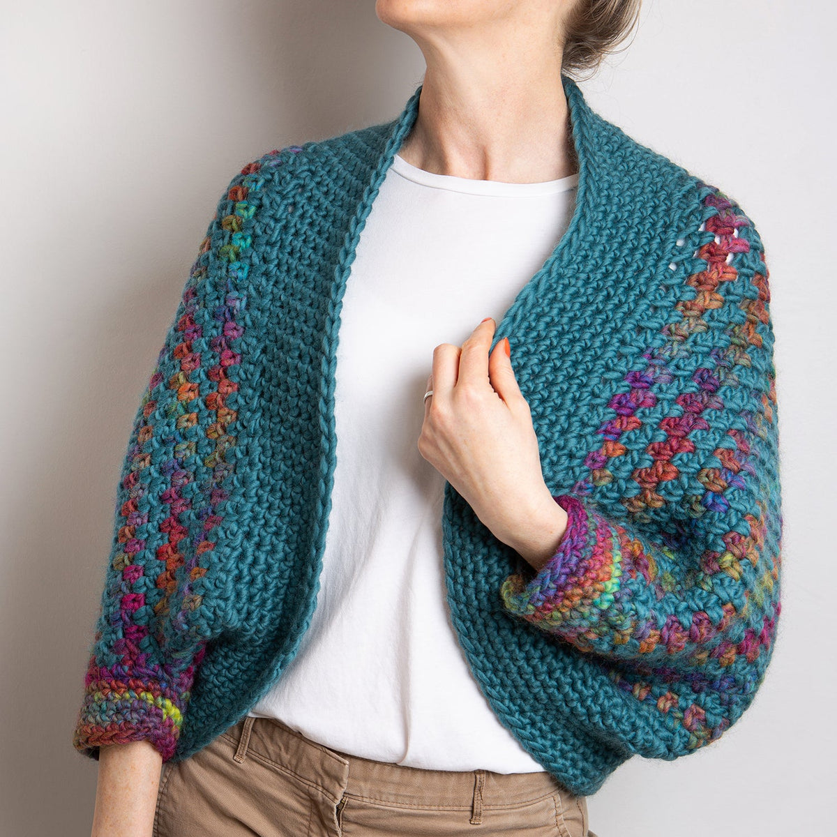 Ellie Shrug Crochet Kit Wool Couture