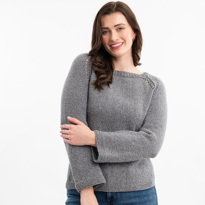 Eve Jumper Easy Knitting Kit - Wool Couture