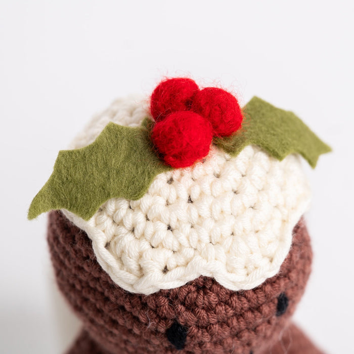 Figgy the Christmas Pudding Crochet Kit - Wool Couture