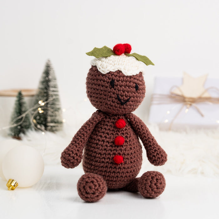 Figgy the Christmas Pudding Crochet Kit - Wool Couture