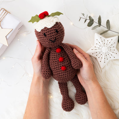 Figgy the Christmas Pudding Crochet Kit - Wool Couture