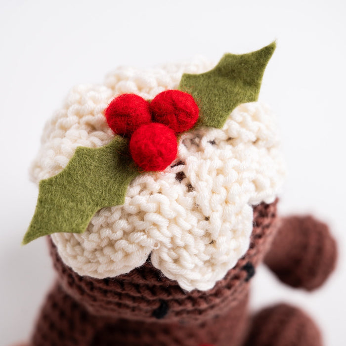 Figgy the Christmas Pudding Knitting Kit - Wool Couture