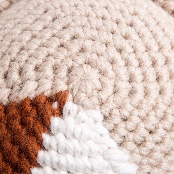 Fringed Round Cushion Cover Crochet Kit - Wool Couture